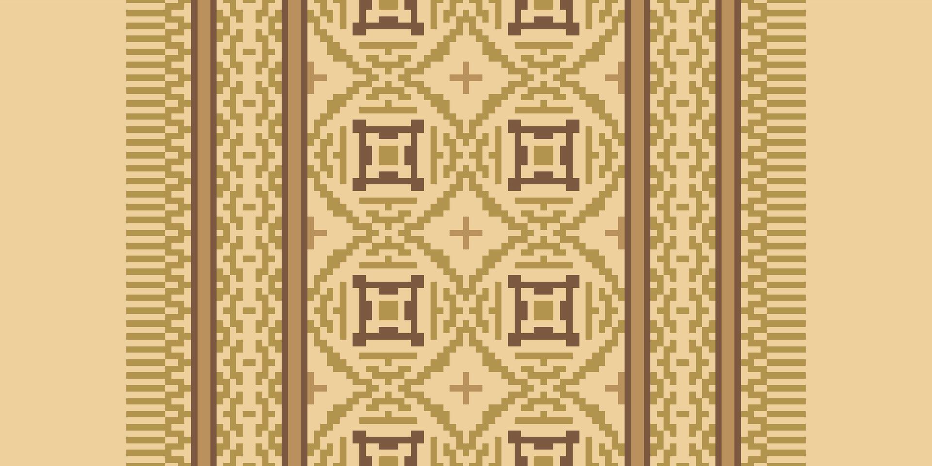 Fashion pattern Seamless Bandana print silk Motif embroidery, Pixel Ikat embroidery Design for Print jacquard slavic pattern folklore pattern kente arabesque vector