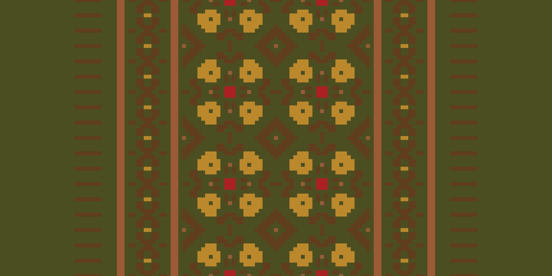 Fashion pattern Seamless Australian aboriginal pattern Motif embroidery, Pixel Ikat embroidery Design for Print border embroidery ancient egypt vector