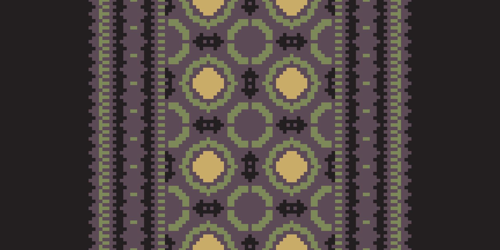 Fashion pattern Seamless Mughal architecture Motif embroidery, Pixel Ikat embroidery Design for Print scandinavian pattern saree ethnic nativity gypsy pattern vector