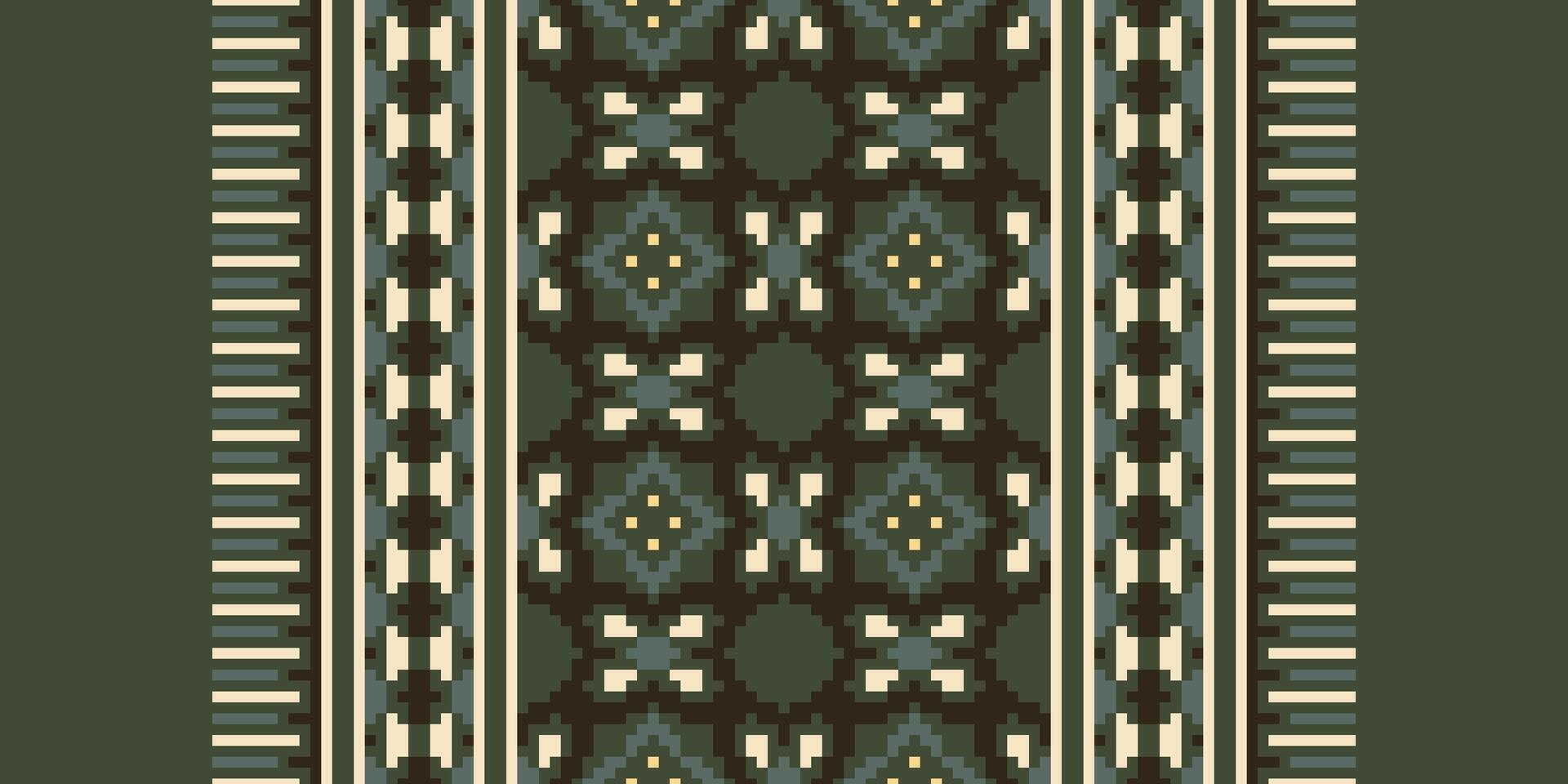 Fashion pattern Seamless Scandinavian pattern Motif embroidery, Pixel Ikat embroidery Design for Print australian curtain pattern geometric pillow model kurti mughal flowers vector