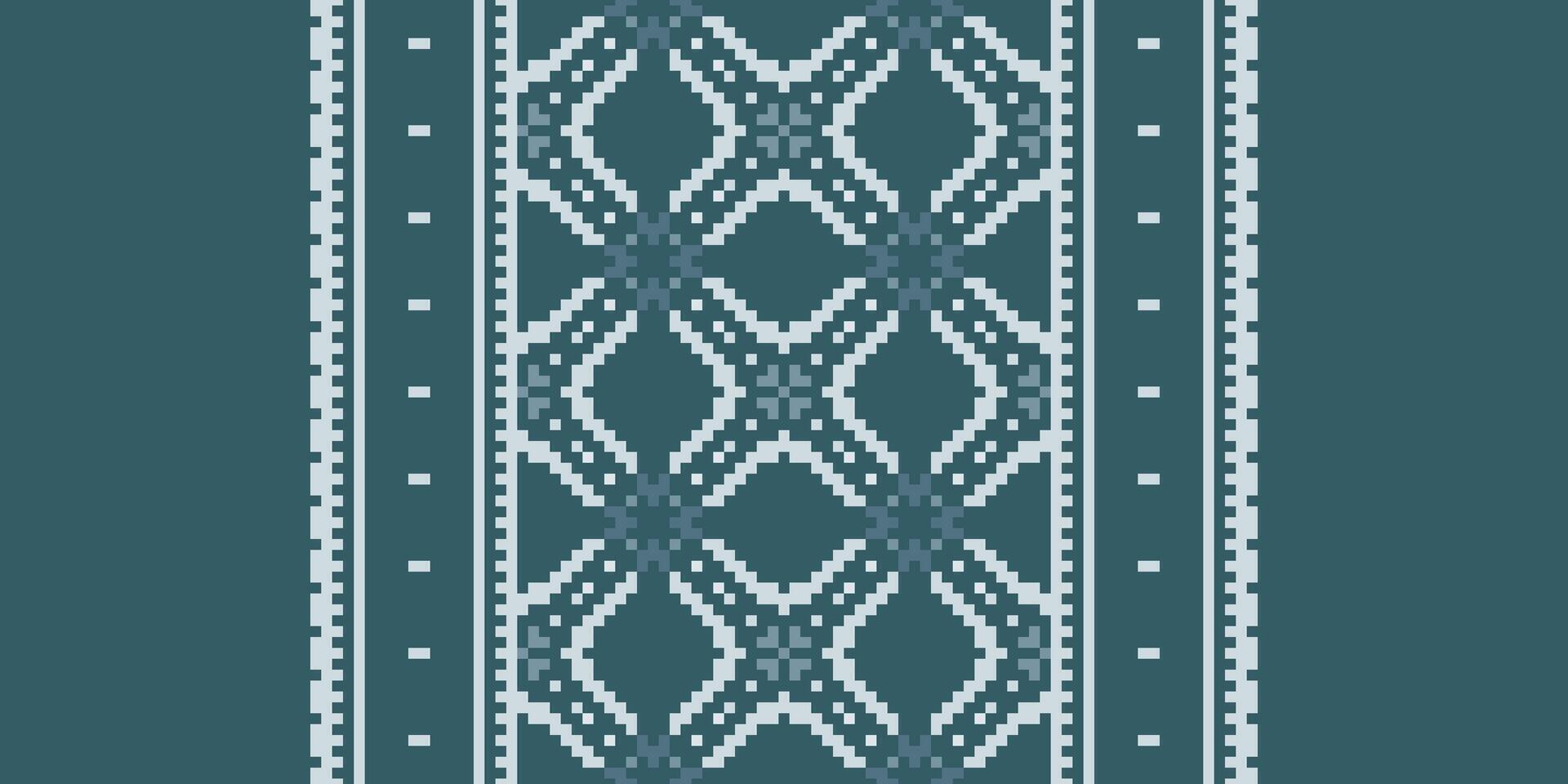 Tissue Dupatta Seamless Native American, Motif embroidery, Pixel Ikat embroidery Design for Print indonesian batik motif embroidery native american kurta mughal design vector