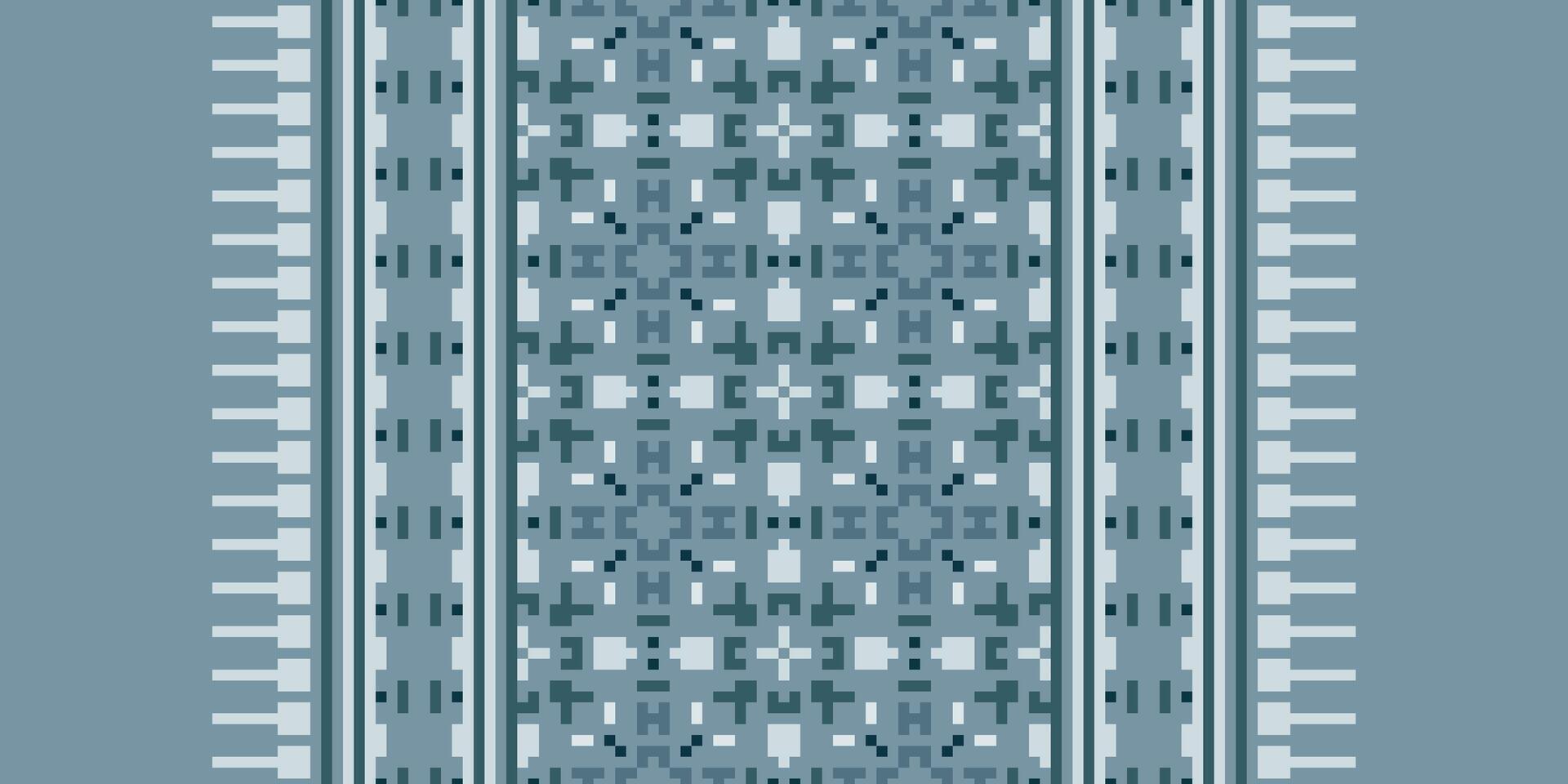 Fashion pattern Seamless Scandinavian pattern Motif embroidery, Pixel Ikat embroidery Design for Print figure tribal ink on cloth patola sari vector
