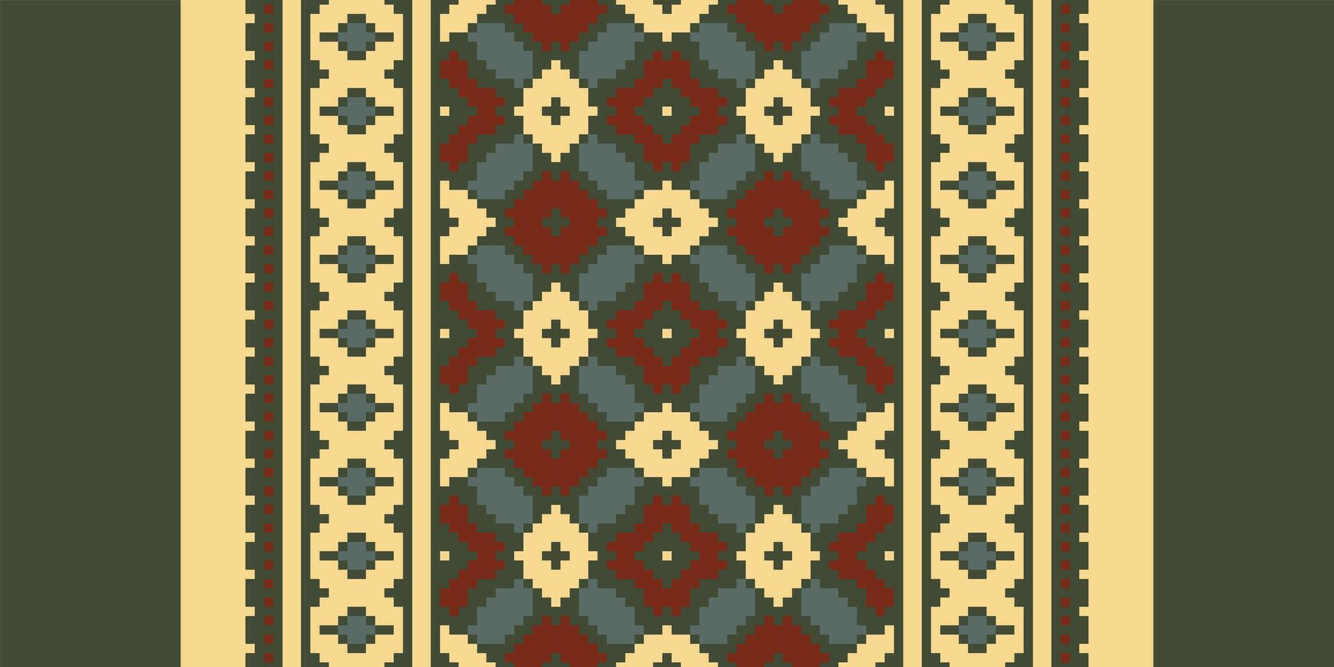 Fashion pattern Seamless Scandinavian pattern Motif embroidery, Pixel Ikat embroidery Design for Print lace pattern seamless pattern vintage shibori jacquard seamless vector
