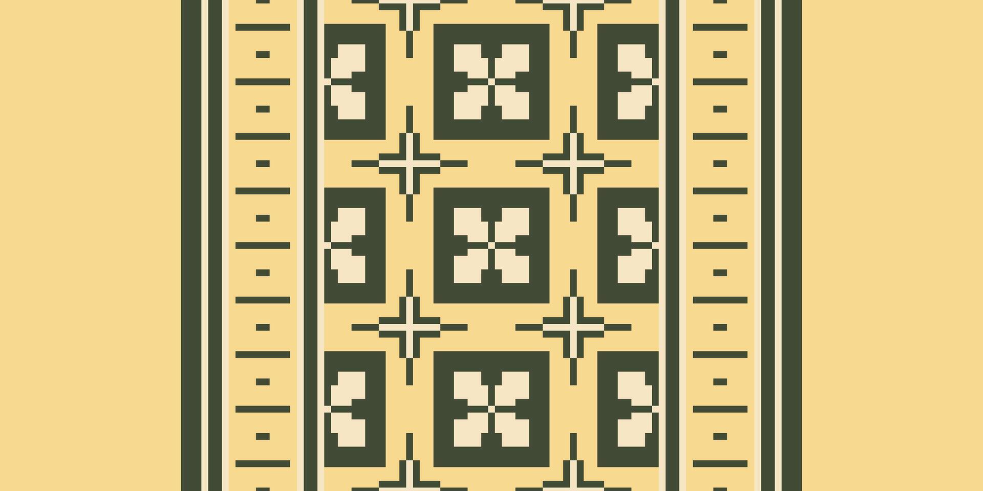 Fashion pattern Seamless Scandinavian pattern Motif embroidery, Pixel Ikat embroidery Design for Print indigenous art aboriginal art pattern floral kurti mughal border vector