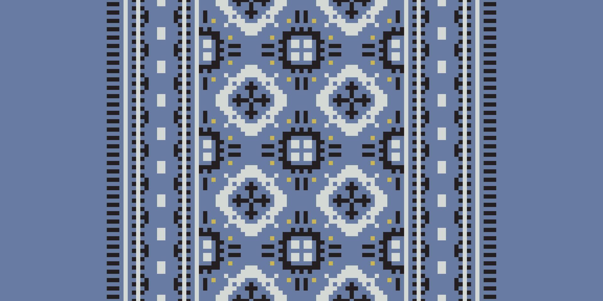 Tissue Dupatta Seamless Australian aboriginal pattern Motif embroidery, Pixel Ikat embroidery Design for Print scarf hijab pattern kerchief Pixel Ikat Silk kurti model mughal patterns vector