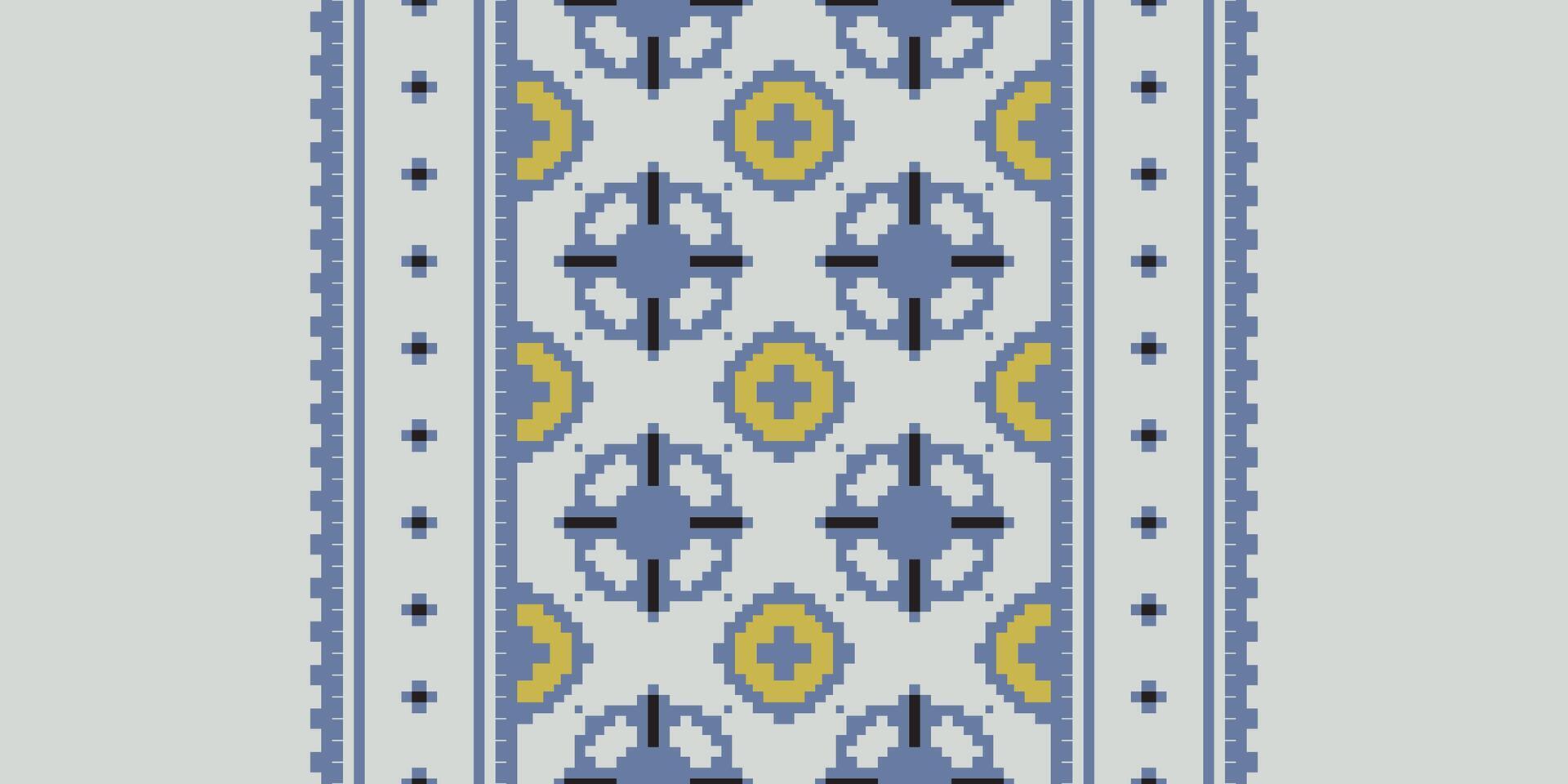 Tissue Dupatta Seamless Australian aboriginal pattern Motif embroidery, Pixel Ikat embroidery Design for Print lace pattern turkish ceramic ancient egypt art jacquard pattern vector