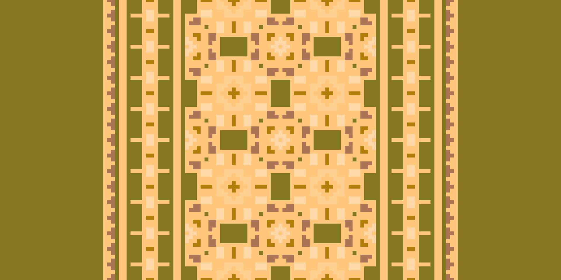 Tissue Dupatta Seamless Mughal architecture Motif embroidery, Pixel Ikat embroidery Design for Print scandinavian pattern saree ethnic nativity gypsy pattern vector