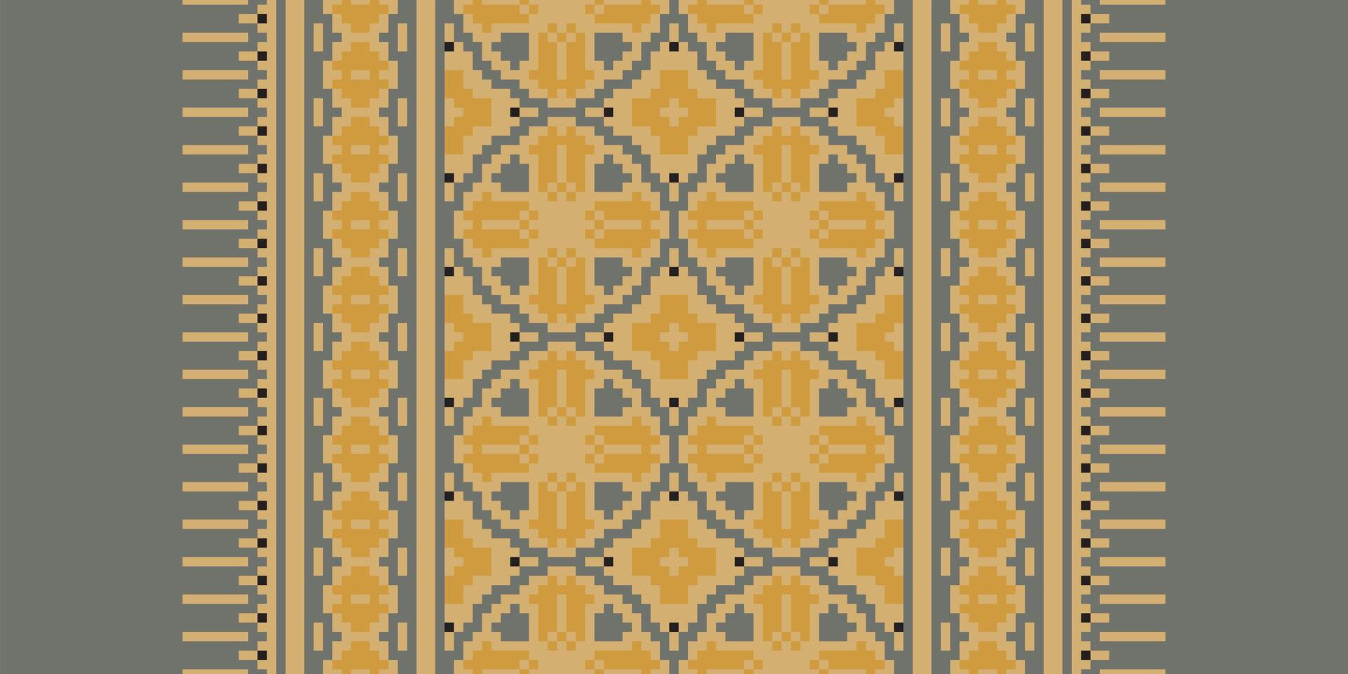 Silk fabric Patola sari Pattern Seamless Native American, Motif embroidery, Pixel Ikat embroidery Design for Print scandinavian pattern saree ethnic nativity gypsy pattern vector