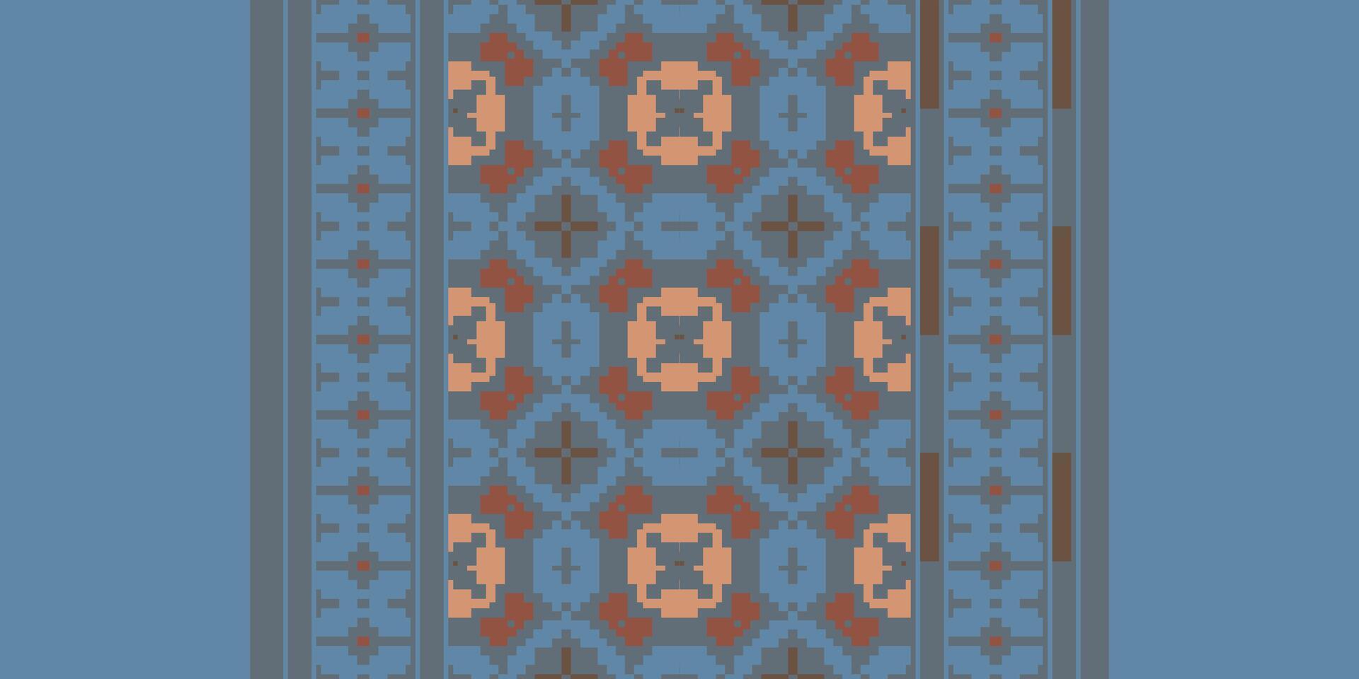 Peruvian pattern Seamless Australian aboriginal pattern Motif embroidery, Pixel Ikat embroidery Design for Print figure tribal ink on cloth patola sari vector