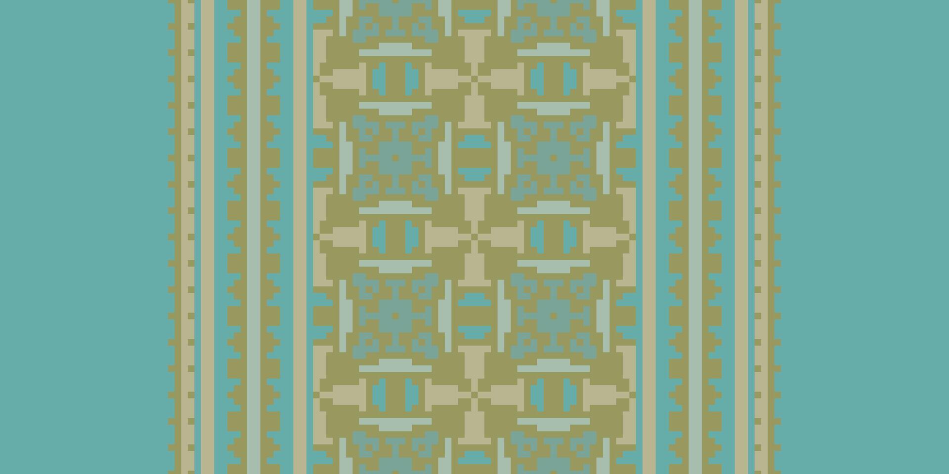 Peruvian pattern Seamless Scandinavian pattern Motif embroidery, Pixel Ikat embroidery Design for Print indonesian batik motif embroidery native american kurta mughal design vector
