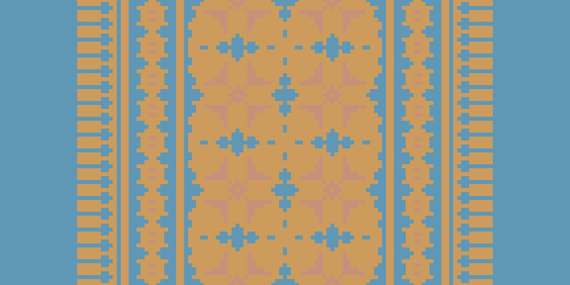 Patola sari Seamless Native American, Motif embroidery, Pixel Ikat embroidery Design for Print scandinavian pattern saree ethnic nativity gypsy pattern vector