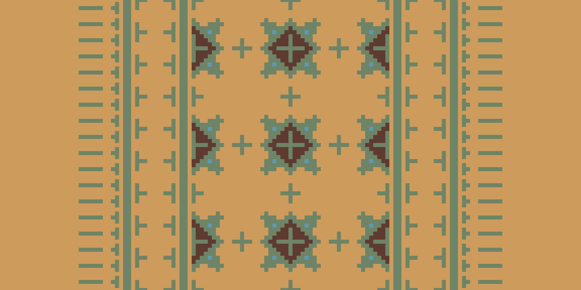 Patola sari Seamless Native American, Motif embroidery, Pixel Ikat embroidery Design for Print egyptian hieroglyphs tibetan geo pattern vector