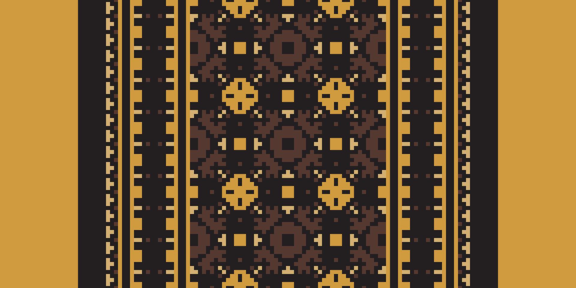 Silk fabric Patola sari Pattern Seamless Bandana print silk Motif embroidery, Pixel Ikat embroidery Design for Print lace pattern seamless pattern vintage shibori jacquard seamless vector