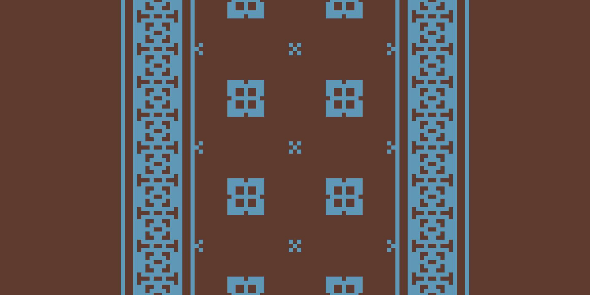 Patola sari Seamless Bandana print silk Motif embroidery, Pixel Ikat embroidery Design for Print indonesian batik motif embroidery native american kurta mughal design vector