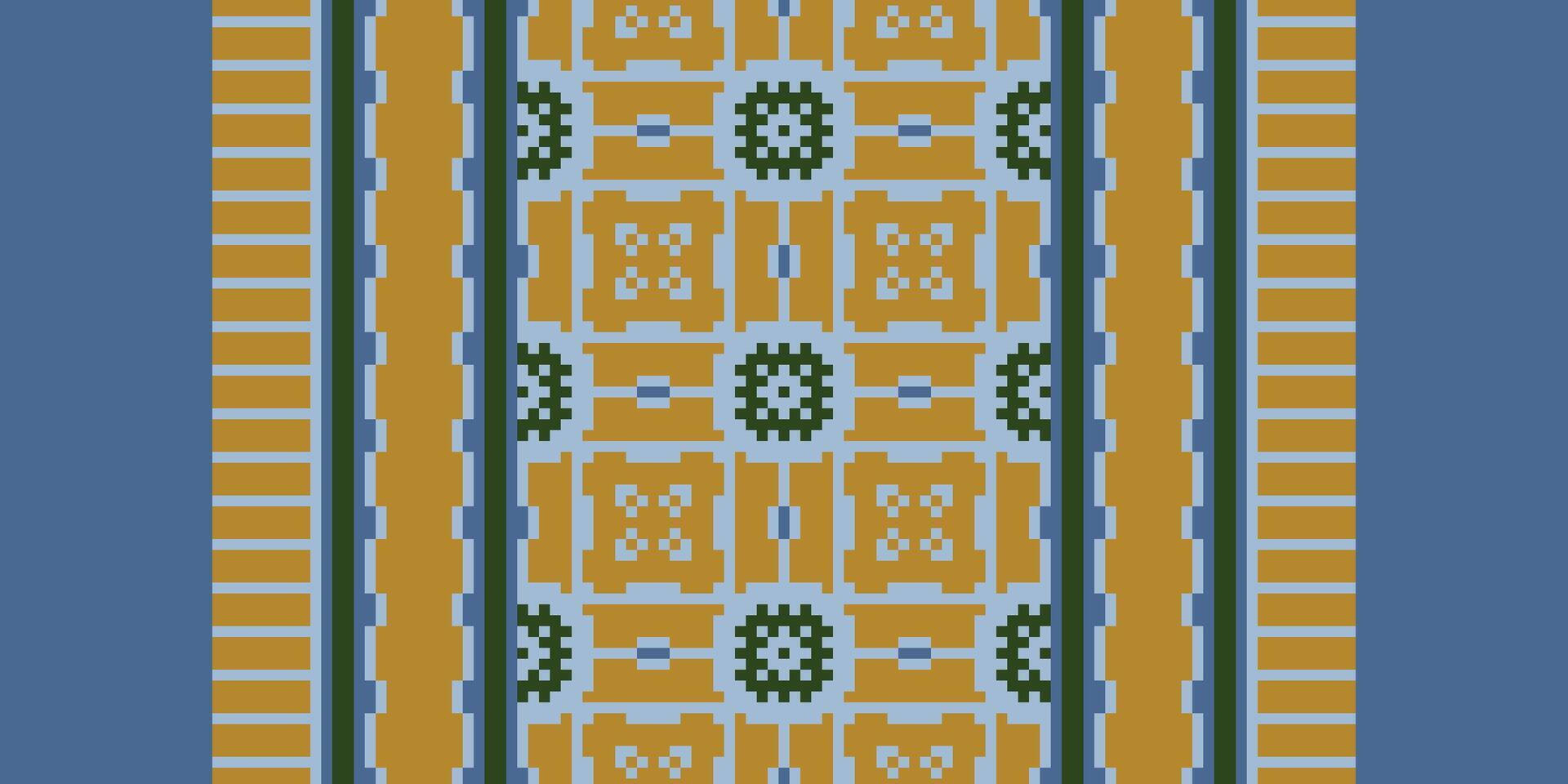 Patola sari Seamless Australian aboriginal pattern Motif embroidery, Pixel Ikat embroidery Design for Print Texture fabric saree sari carpet. kurta patola saree vector