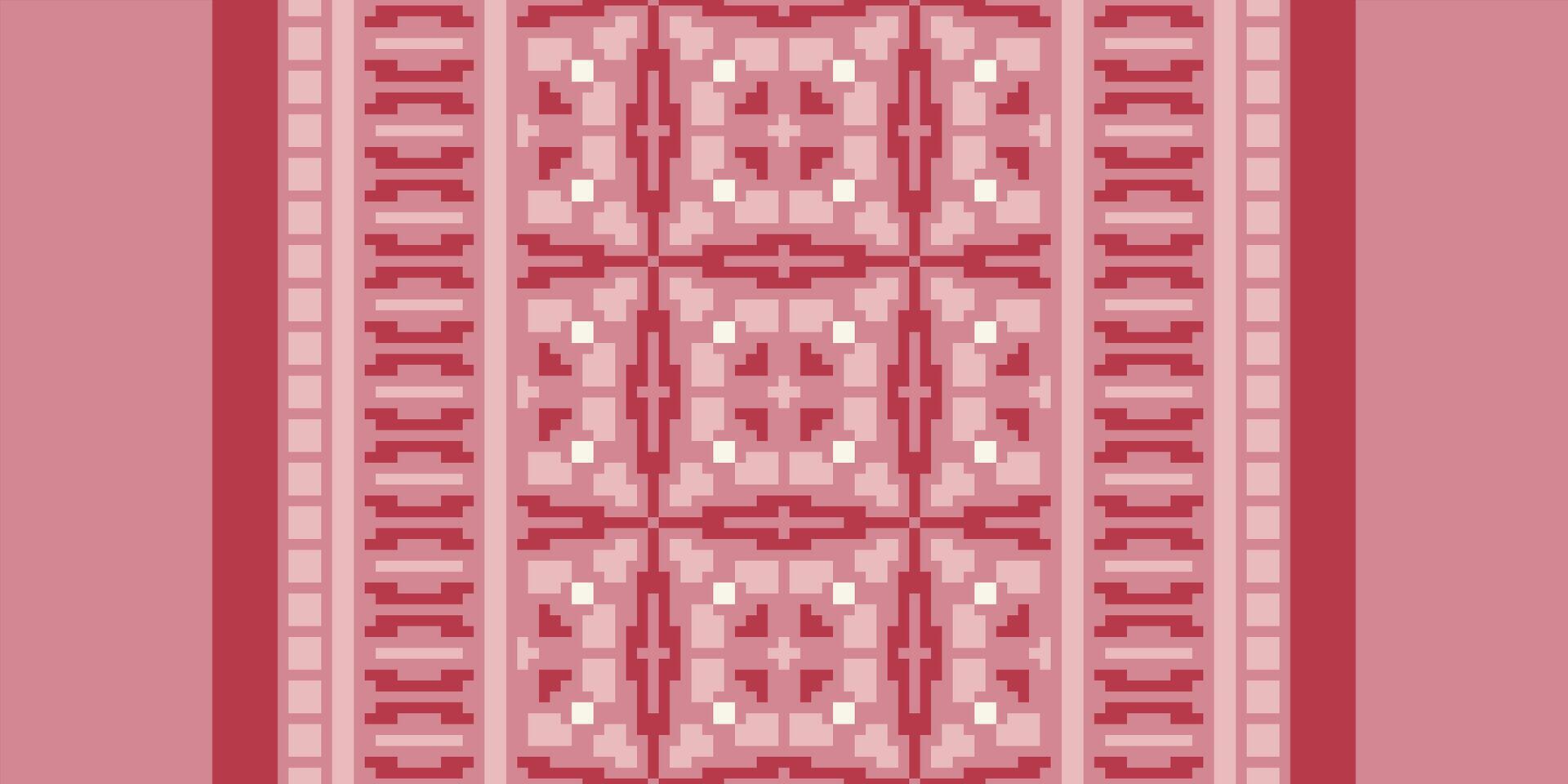Patola sari Seamless Scandinavian pattern Motif embroidery, Pixel Ikat embroidery Design for Print australian curtain pattern geometric pillow model kurti mughal flowers vector