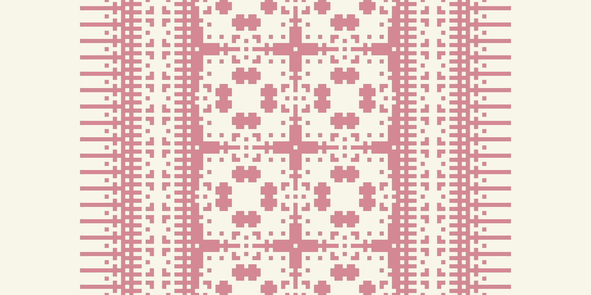 Patola sari Seamless Scandinavian pattern Motif embroidery, Pixel Ikat embroidery Design for Print kurta pattern mughal motifs tapestry pattern floral repeat vector
