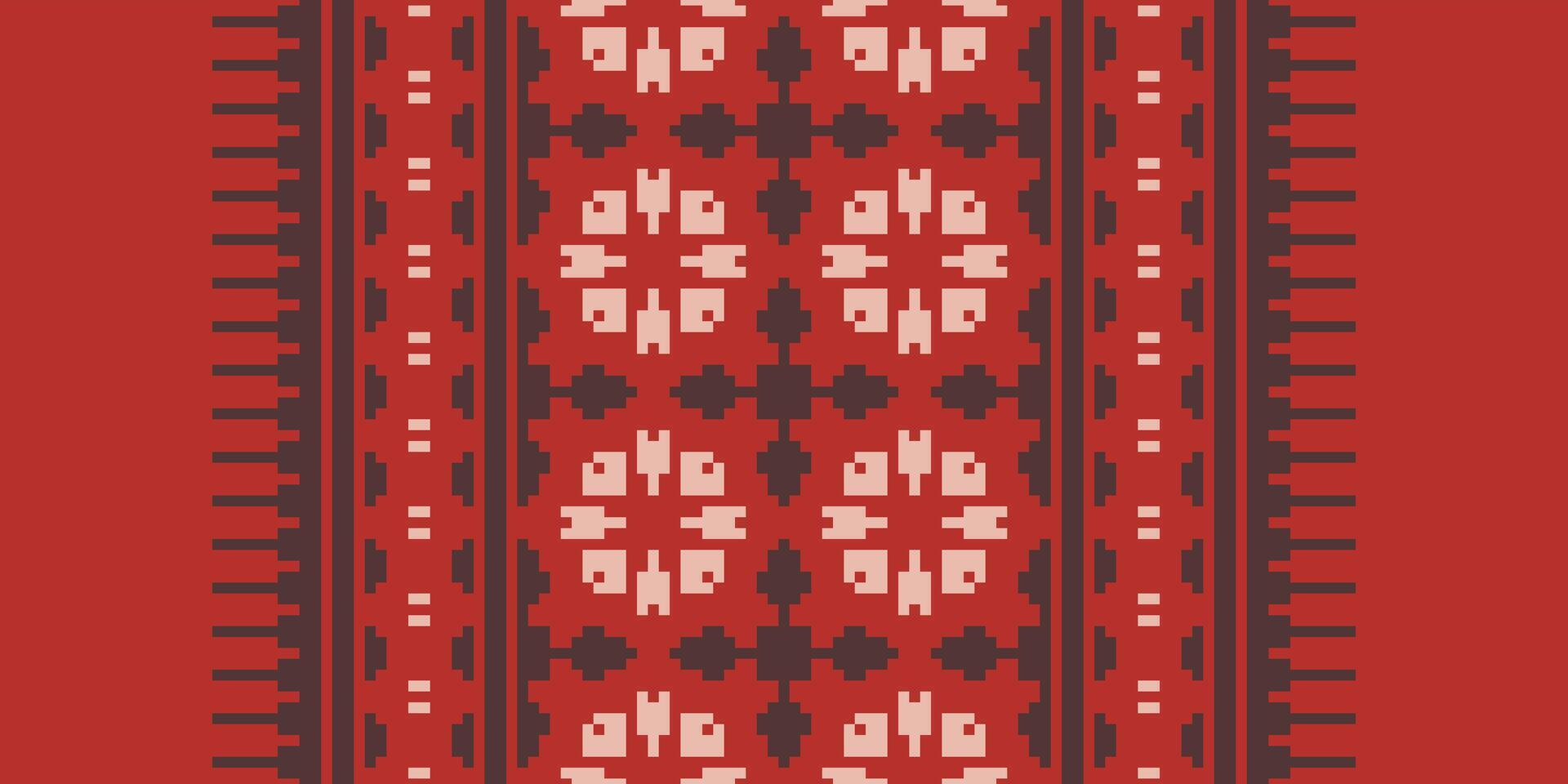 Kilim Pattern Seamless Australian aboriginal pattern Motif embroidery, Pixel Ikat embroidery Design for Print pattern vintage flower folk navajo patchwork pattern vector