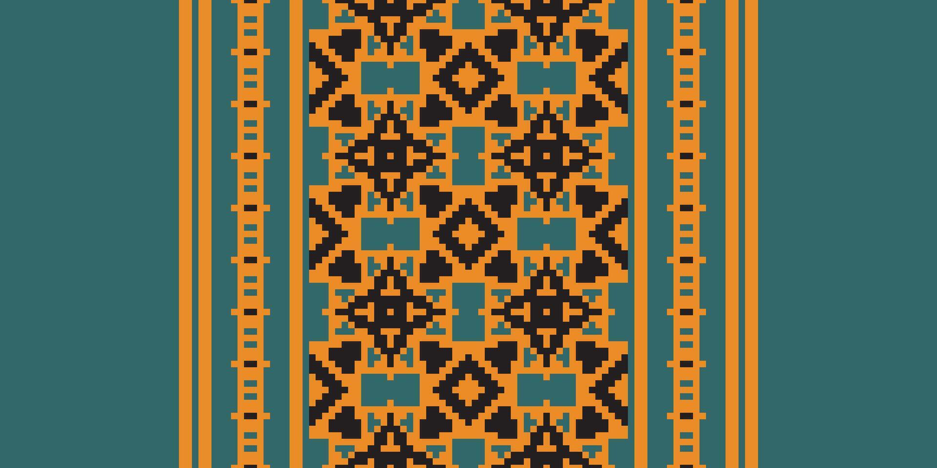 Kilim Pattern Seamless Bandana print silk Motif embroidery, Pixel Ikat embroidery Design for Print egyptian hieroglyphs tibetan geo pattern vector