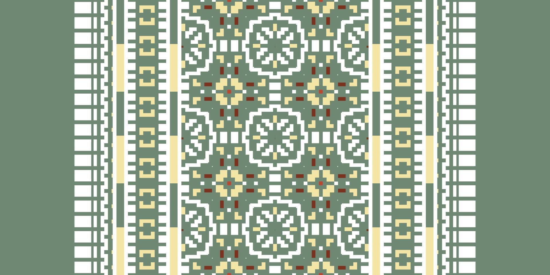 Kilim Pattern Seamless Australian aboriginal pattern Motif embroidery, Pixel Ikat embroidery Design for Print scandinavian pattern saree ethnic nativity gypsy pattern vector