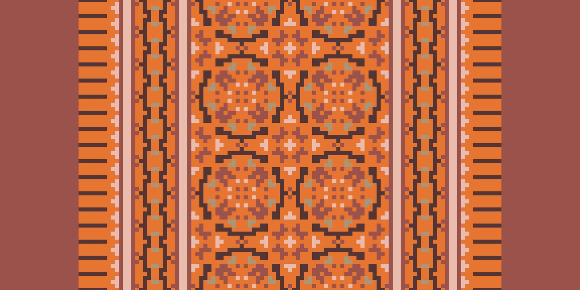 Kilim Pattern Seamless Australian aboriginal pattern Motif embroidery, Pixel Ikat embroidery Design for Print figure tribal ink on cloth patola sari vector