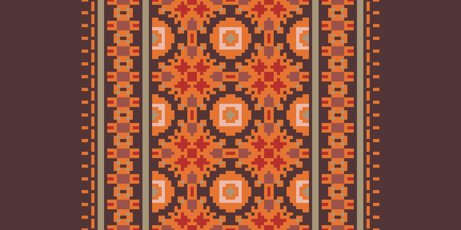 Kilim Pattern Seamless Australian aboriginal pattern Motif embroidery, Pixel Ikat embroidery Design for Print jacquard slavic pattern folklore pattern kente arabesque vector