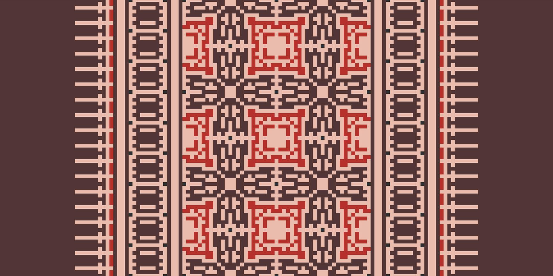Kilim Pattern Seamless Australian aboriginal pattern Motif embroidery, Pixel Ikat embroidery Design for Print kurta pattern mughal motifs tapestry pattern floral repeat vector