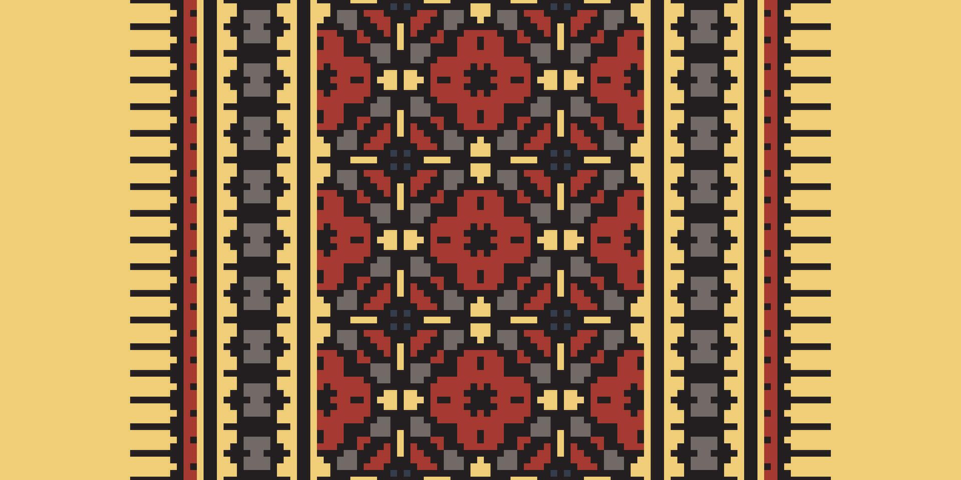 Dupatta Pattern Seamless Australian aboriginal pattern Motif embroidery, Pixel Ikat embroidery Design for Print egyptian hieroglyphs tibetan geo pattern vector