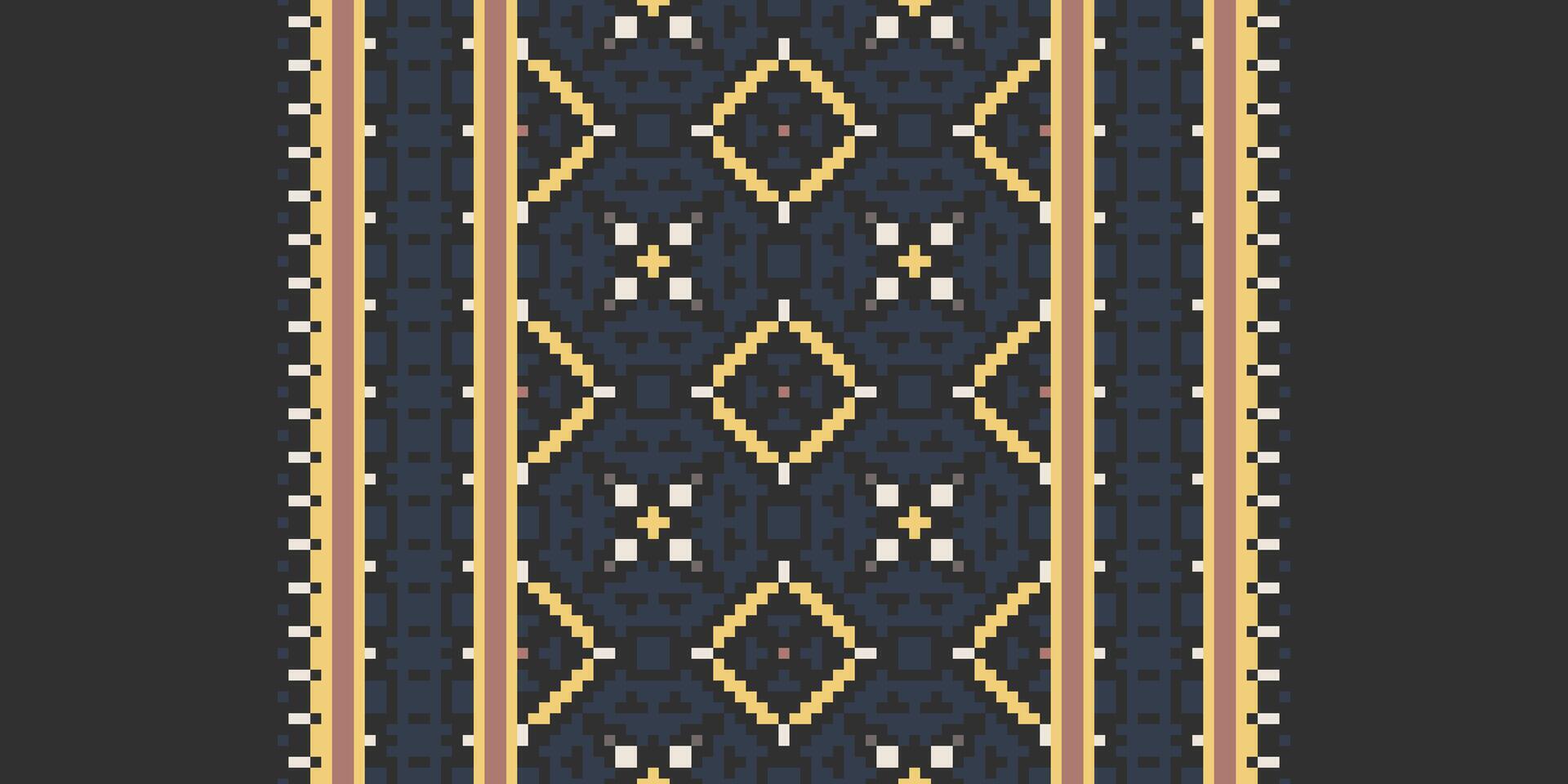 Dupatta Pattern Seamless Australian aboriginal pattern Motif embroidery, Pixel Ikat embroidery Design for Print scandinavian pattern saree ethnic nativity gypsy pattern vector