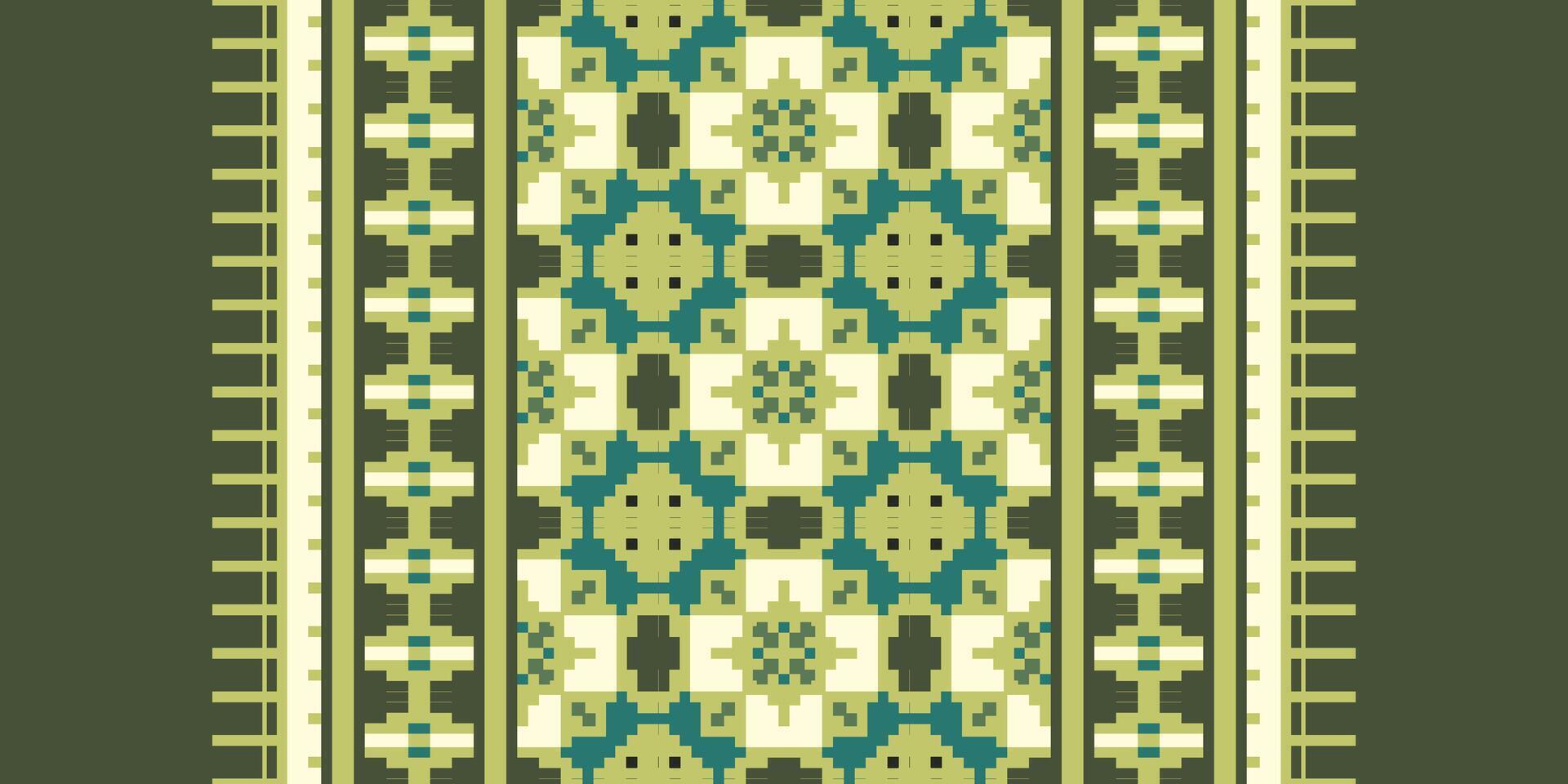 Silk fabric Patola sari Pattern Seamless Australian aboriginal pattern Motif embroidery, Pixel Ikat embroidery Design for Print border embroidery ancient egypt vector
