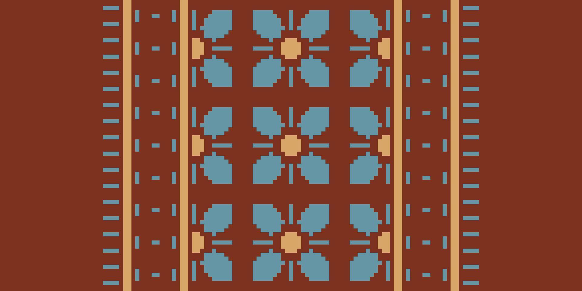 Dupatta Pattern Seamless Scandinavian pattern Motif embroidery, Pixel Ikat embroidery Design for Print kurta pattern mughal motifs tapestry pattern floral repeat vector
