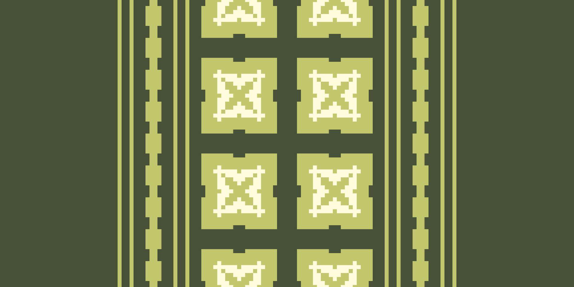 Silk fabric Patola sari Pattern Seamless Mughal architecture Motif embroidery, Pixel Ikat embroidery Design for Print endless arabesque cloth dupatta shawl bandana print silk kurta men vector