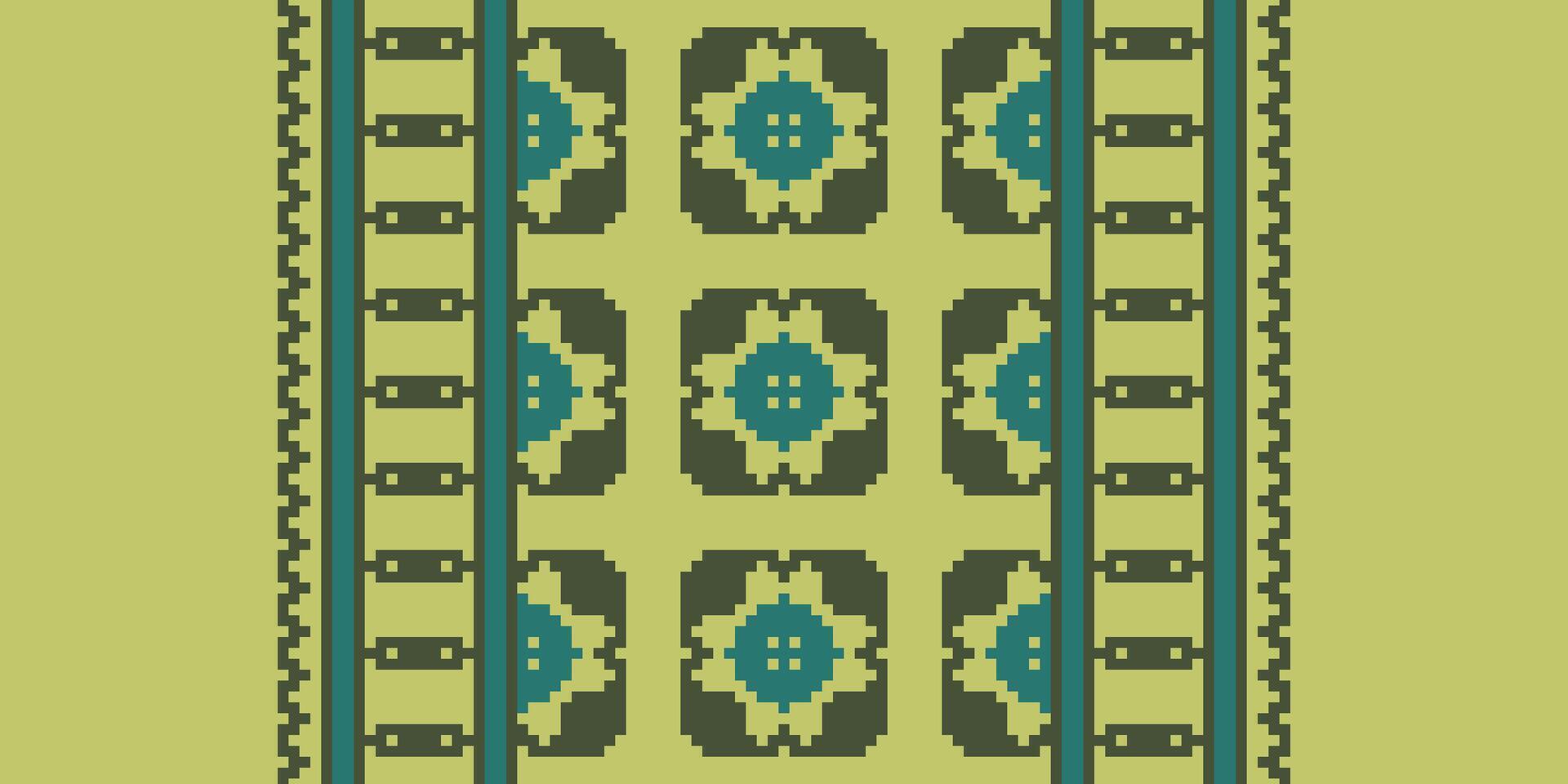 Silk fabric Patola sari Pattern Seamless Mughal architecture Motif embroidery, Pixel Ikat embroidery Design for Print Texture fabric saree sari carpet. kurta patola saree vector