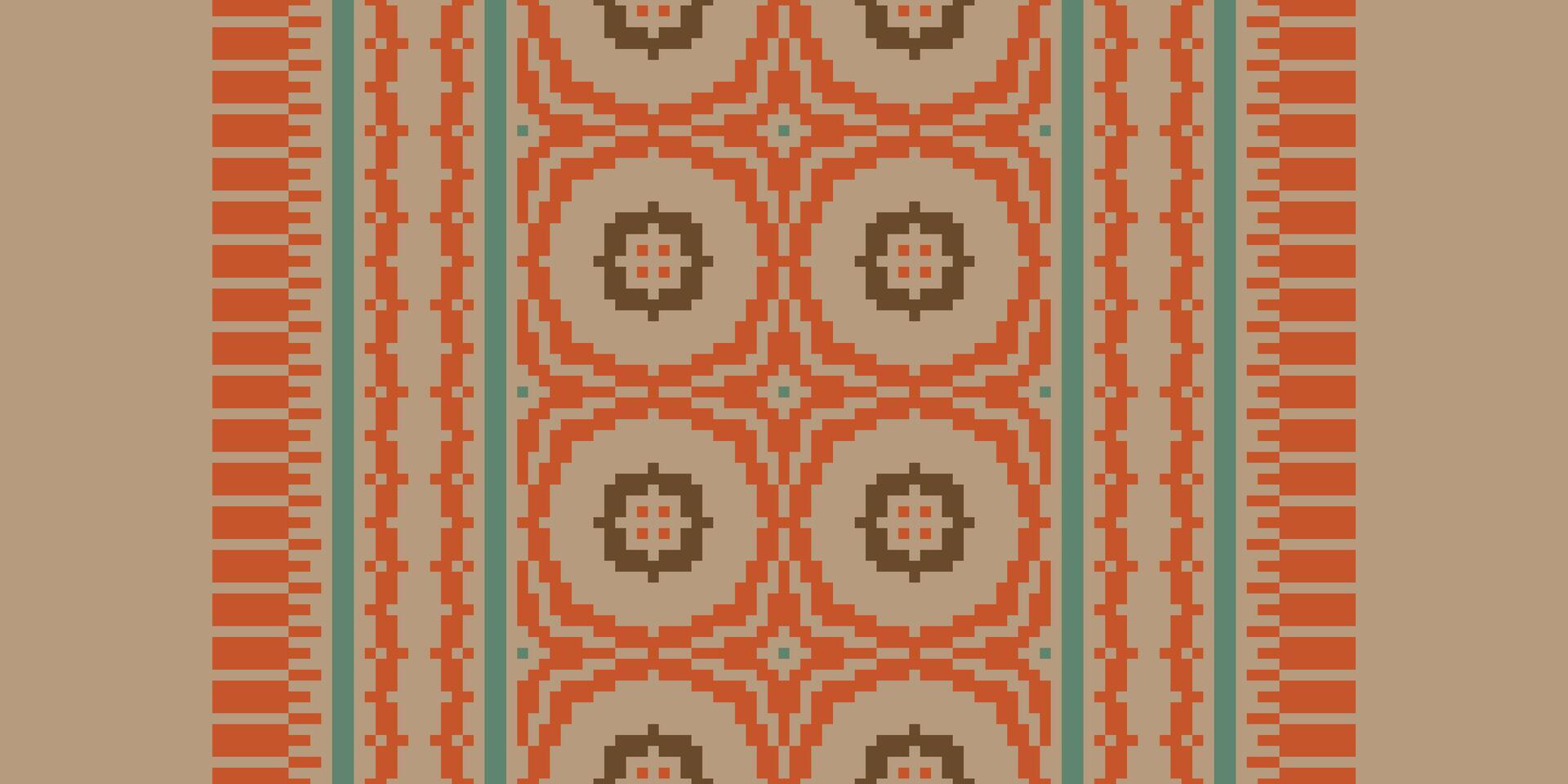 Salwar Pattern Seamless Native American, Motif embroidery, Pixel Ikat embroidery Design for Print pattern vintage flower folk navajo patchwork pattern vector