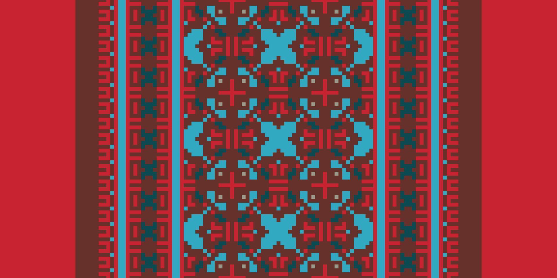 Salwar Pattern Seamless Native American, Motif embroidery, Pixel Ikat embroidery Design for Print scandinavian pattern saree ethnic nativity gypsy pattern vector