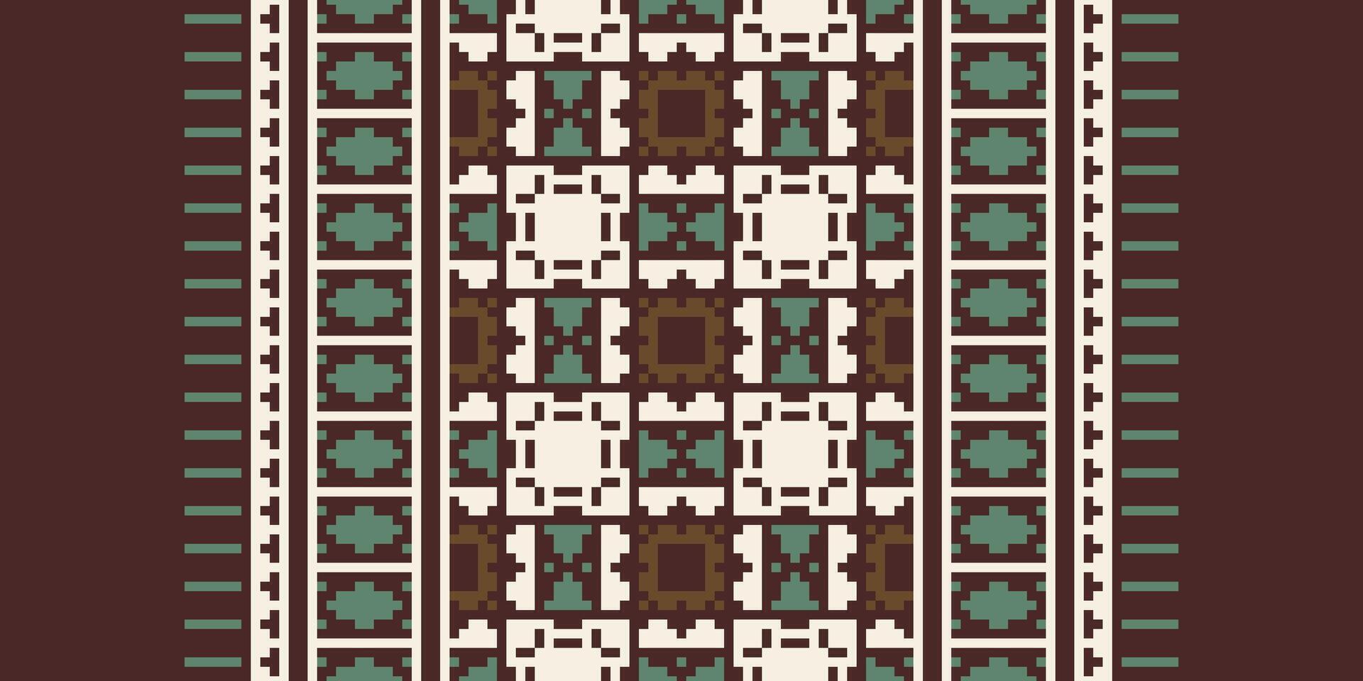 Salwar Pattern Seamless Native American, Motif embroidery, Pixel Ikat embroidery Design for Print lace pattern turkish ceramic ancient egypt art jacquard pattern vector