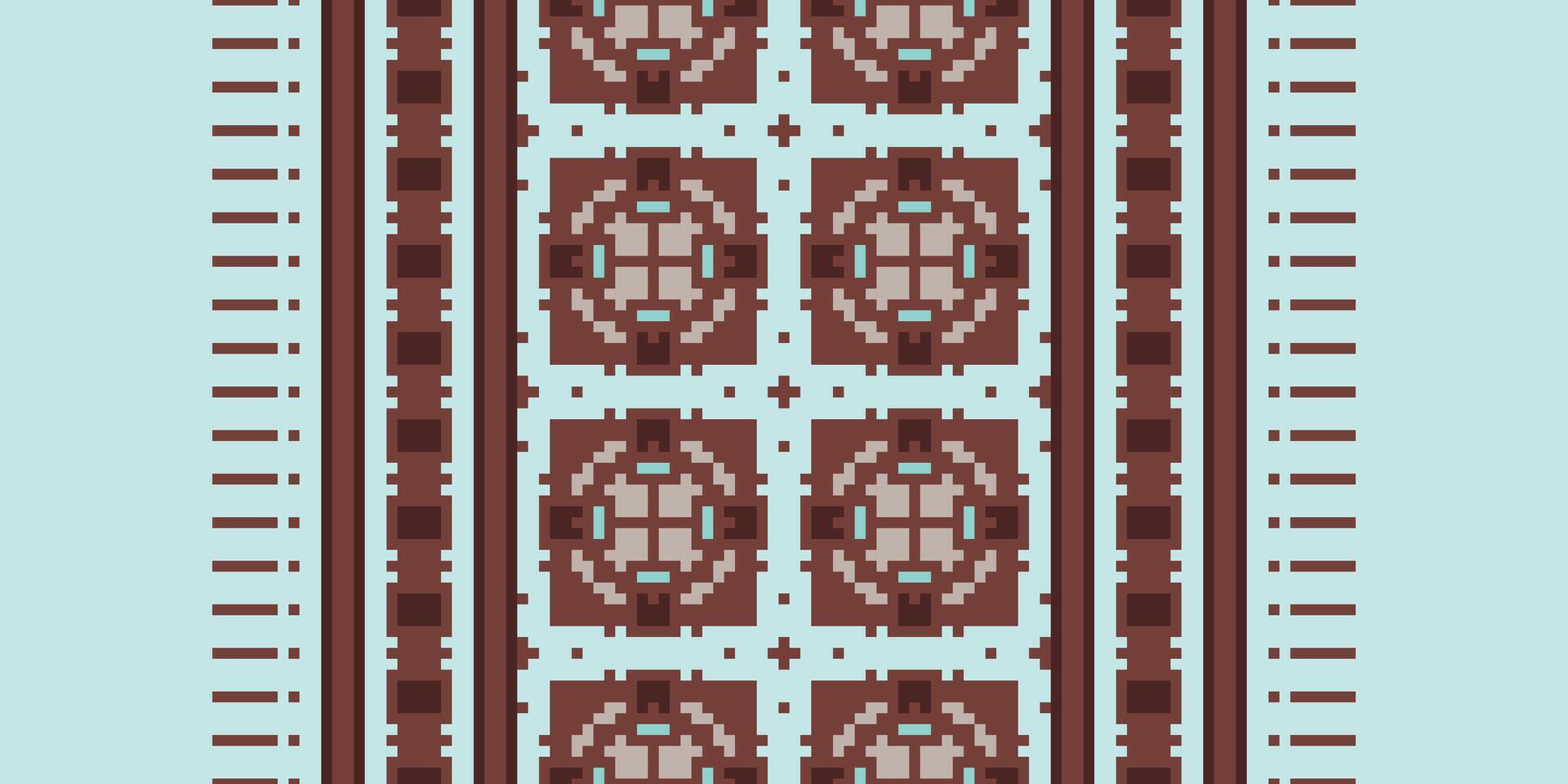 Salwar Pattern Seamless Bandana print silk Motif embroidery, Pixel Ikat embroidery Design for Print tapestry floral kimono repeat pattern lacing spanish motif vector