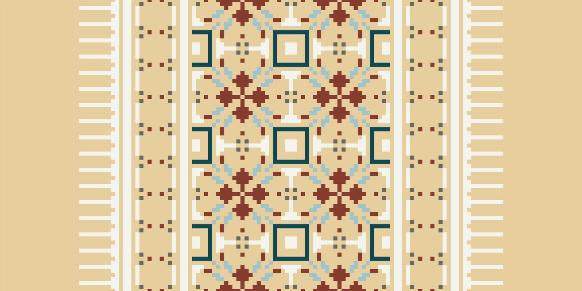 Salwar Pattern Seamless Australian aboriginal pattern Motif embroidery, Pixel Ikat embroidery Design for Print endless arabesque cloth dupatta shawl bandana print silk kurta men vector