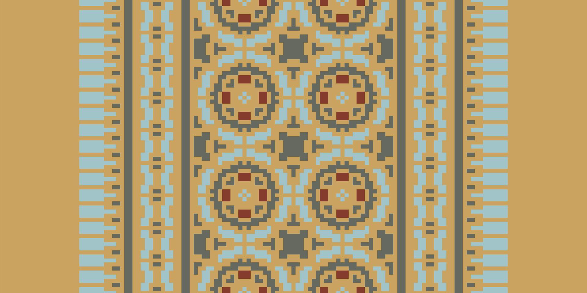 Salwar Pattern Seamless Australian aboriginal pattern Motif embroidery, Pixel Ikat embroidery Design for Print scarf hijab pattern kerchief Pixel Ikat Silk kurti model mughal patterns vector