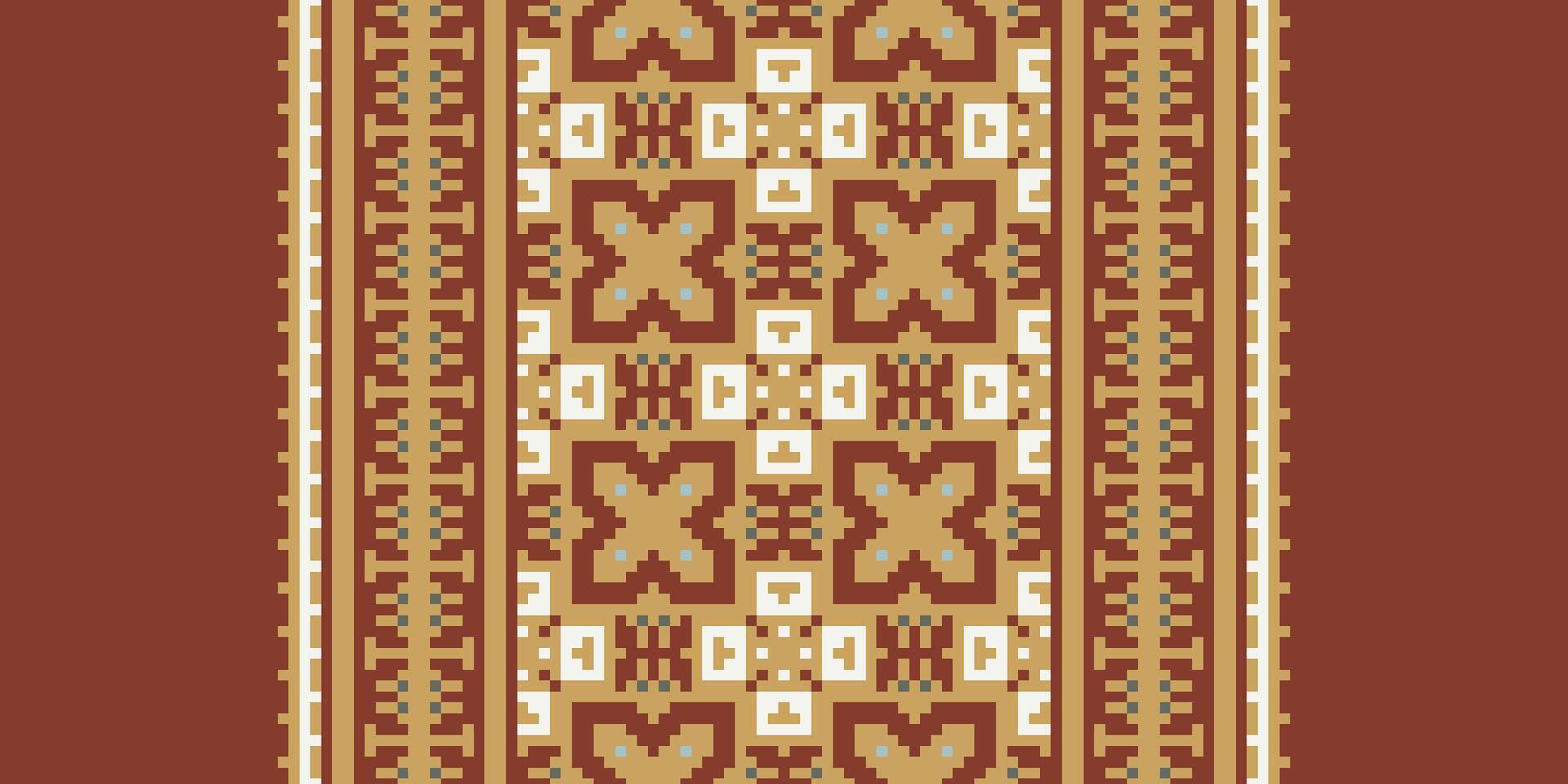 Salwar Pattern Seamless Australian aboriginal pattern Motif embroidery, Pixel Ikat embroidery Design for Print indigenous art aboriginal art pattern floral kurti mughal border vector