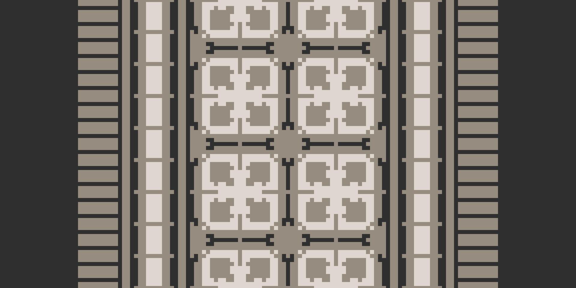 Salwar Pattern Seamless Mughal architecture Motif embroidery, Pixel Ikat embroidery Design for Print scandinavian pattern saree ethnic nativity gypsy pattern vector