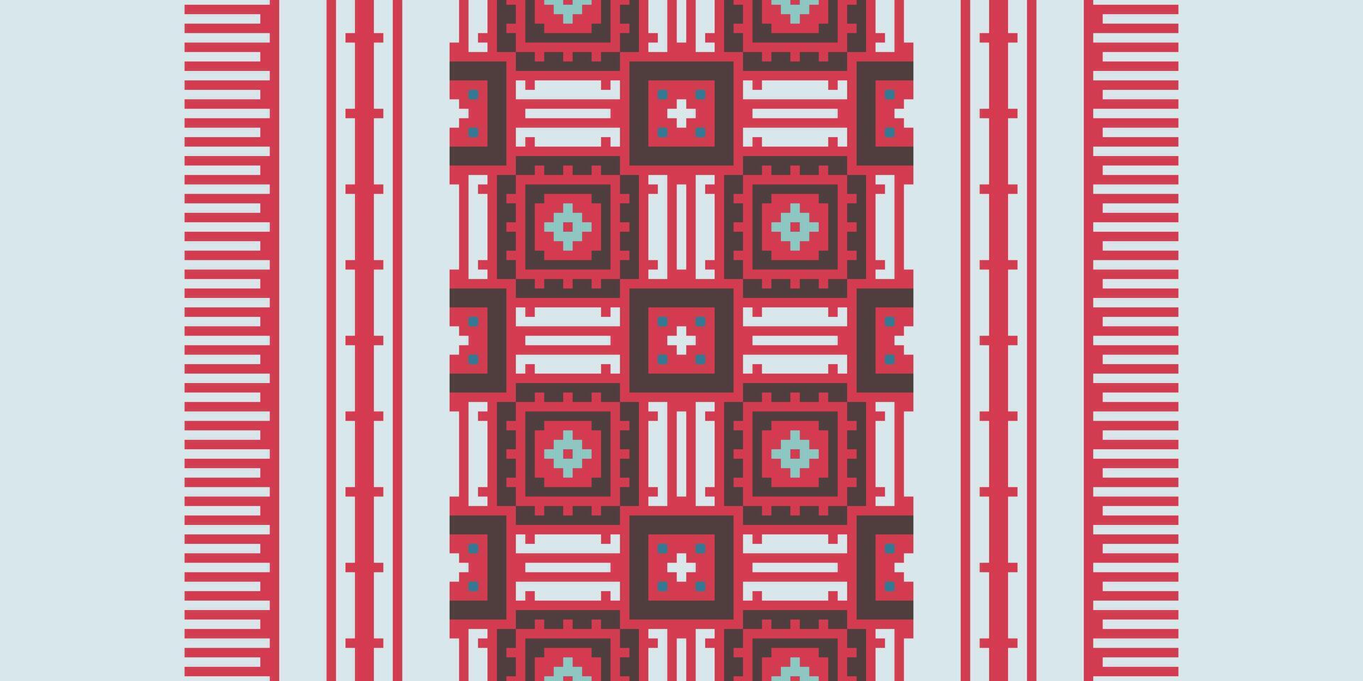 Salwar Pattern Seamless Scandinavian pattern Motif embroidery, Pixel Ikat embroidery Design for Print australian curtain pattern geometric pillow model kurti mughal flowers vector