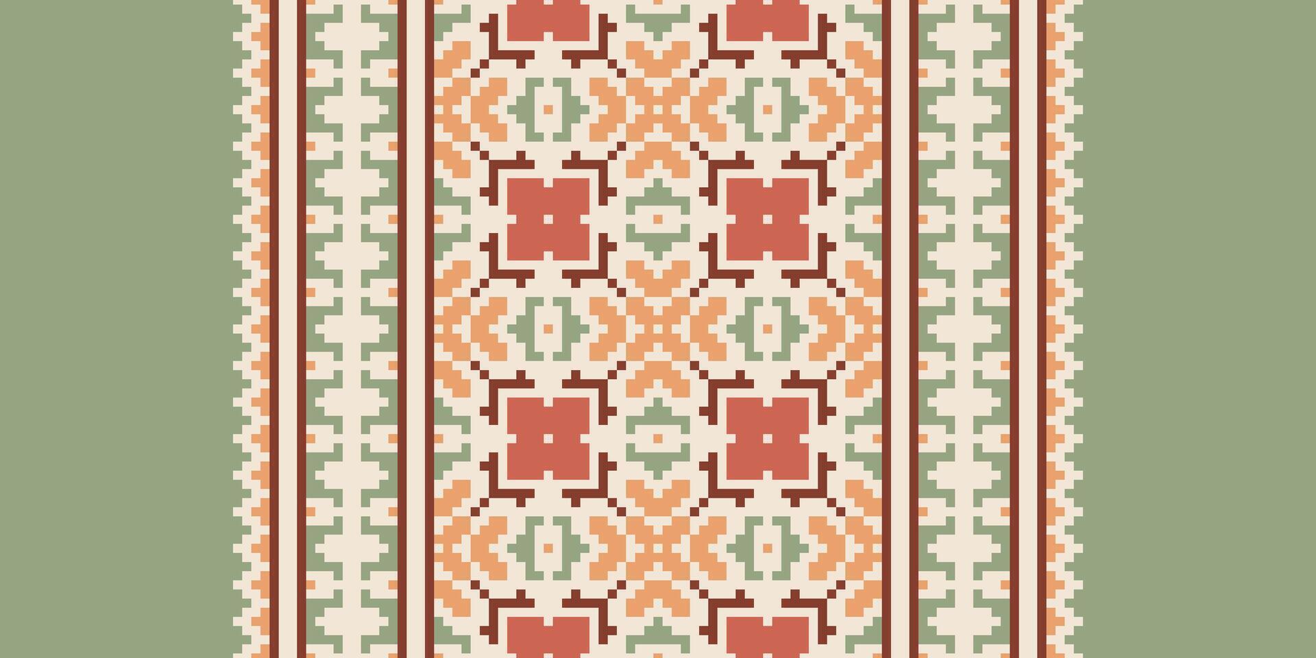 Salwar Pattern Seamless Scandinavian pattern Motif embroidery, Pixel Ikat embroidery Design for Print border embroidery ancient egypt vector