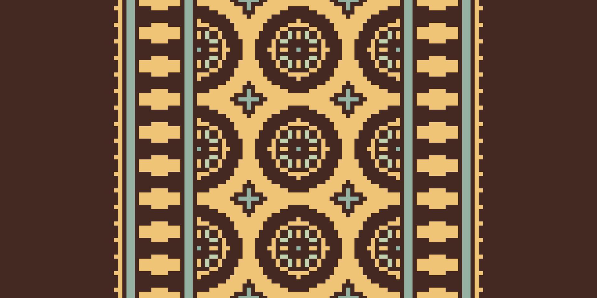 Pakistani dresses pattern Seamless Native American, Motif embroidery, Pixel Ikat embroidery Design for Print scarf hijab pattern kerchief Pixel Ikat Silk kurti model mughal patterns vector