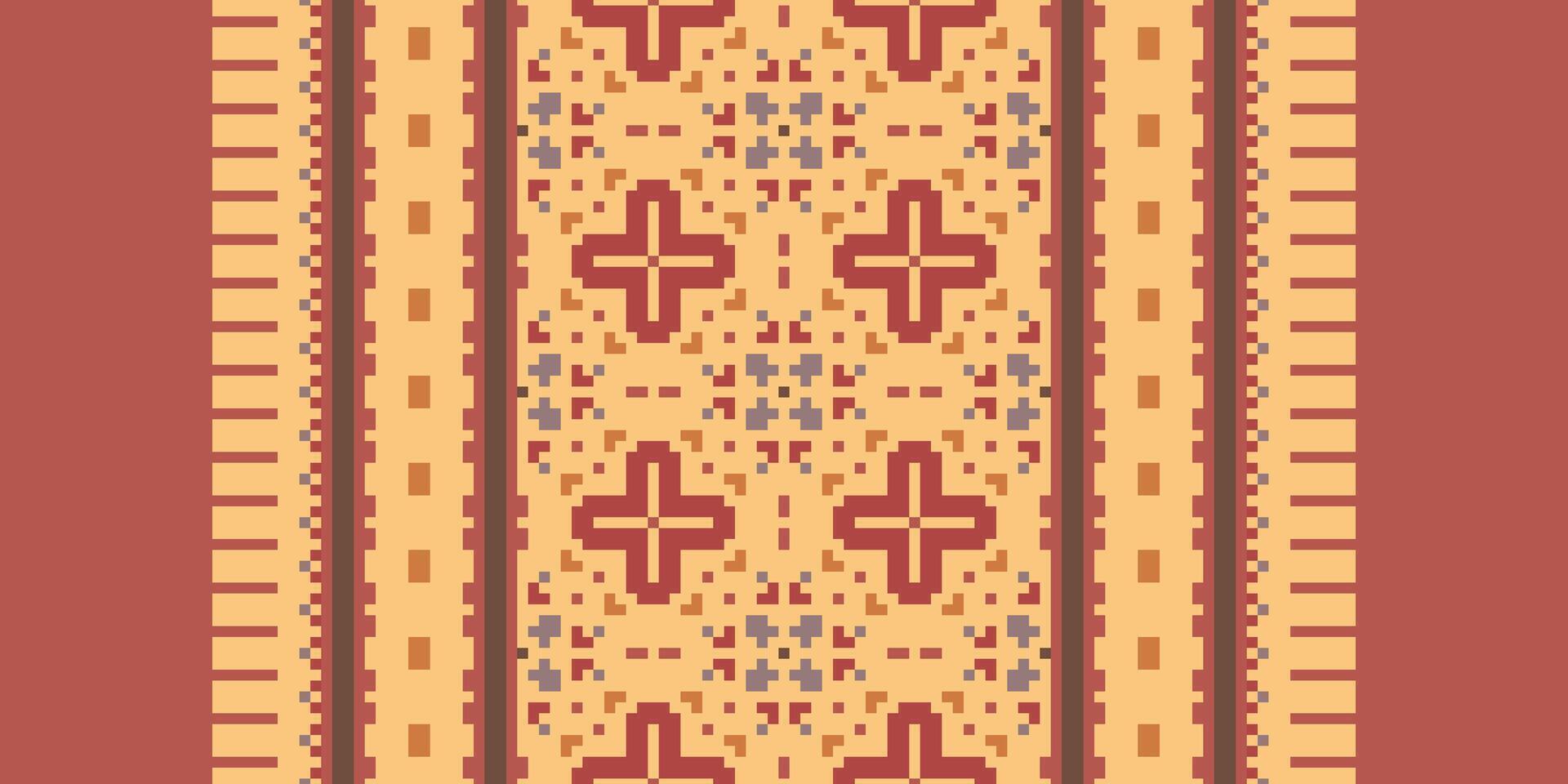 Pakistani dresses pattern Seamless Australian aboriginal pattern Motif embroidery, Pixel Ikat embroidery Design for Print vyshyvanka placemat quilt sarong sarong beach kurtis Indian motifs vector