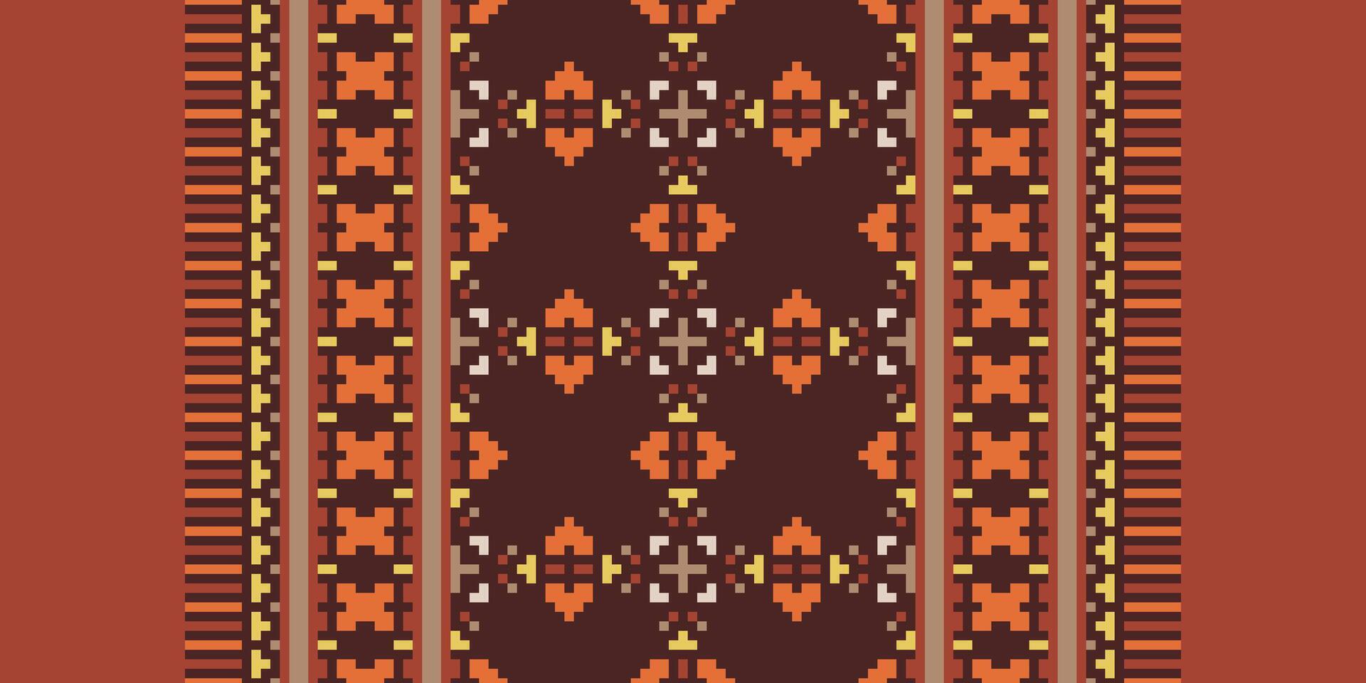 Pakistani dresses pattern Seamless Bandana print silk Motif embroidery, Pixel Ikat embroidery Design for Print scandinavian pattern saree ethnic nativity gypsy pattern vector