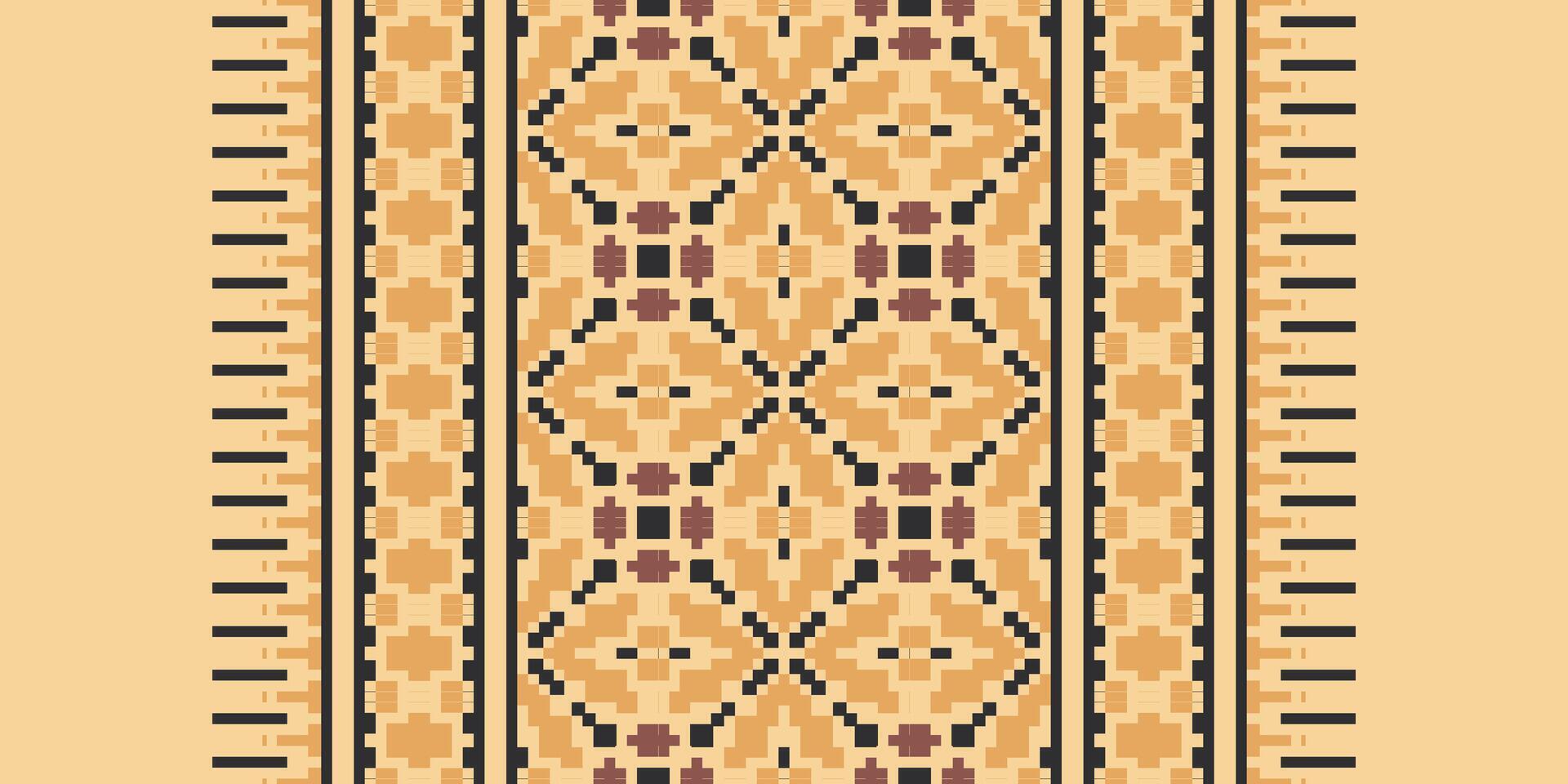 Pakistani dresses pattern Seamless Australian aboriginal pattern Motif embroidery, Pixel Ikat embroidery Design for Print pattern vintage flower folk navajo patchwork pattern vector
