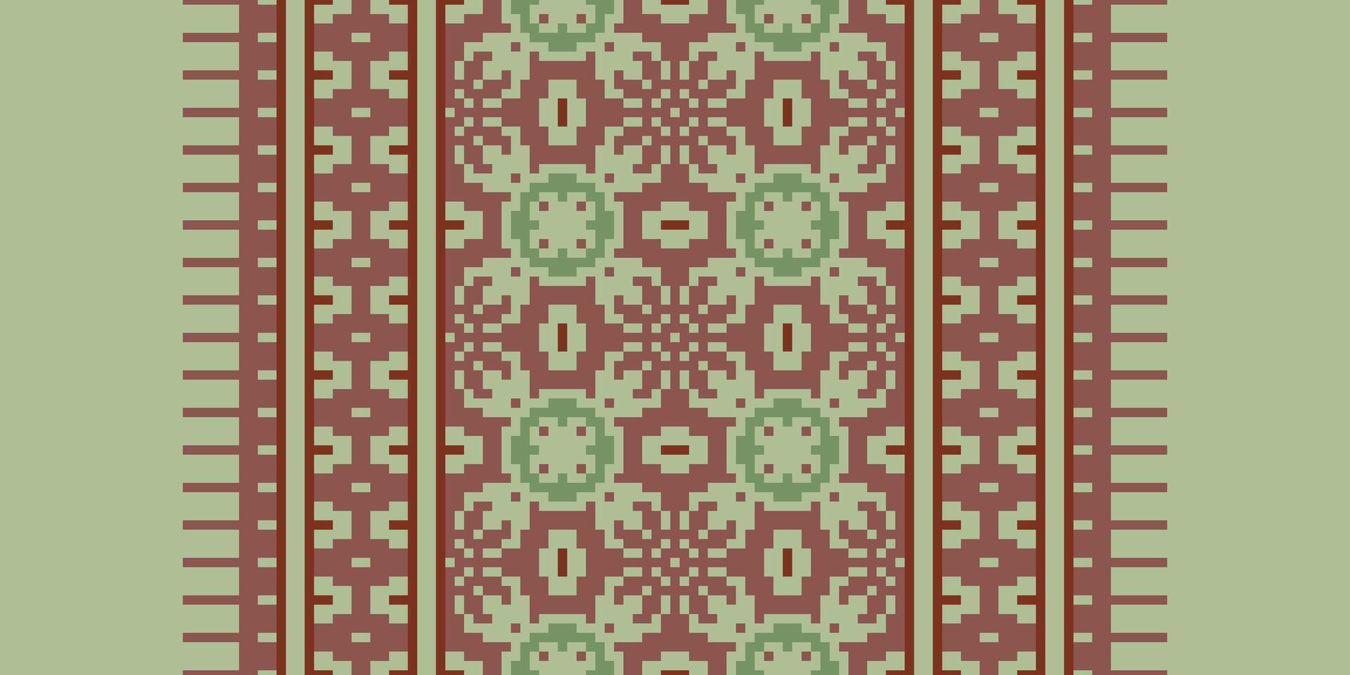 Pakistani dresses pattern Seamless Scandinavian pattern Motif embroidery, Pixel Ikat embroidery Design for Print Texture fabric saree sari carpet. kurta patola saree vector
