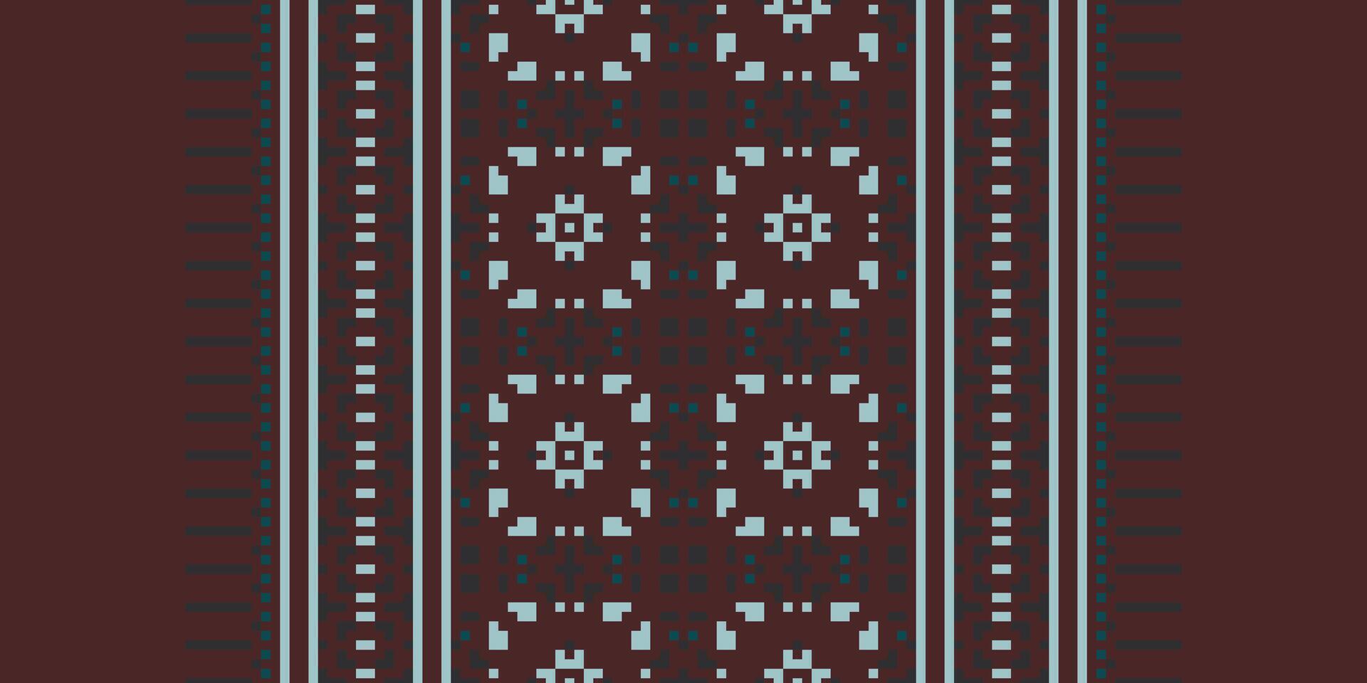 Anarkali Pattern Seamless Native American, Motif embroidery, Pixel Ikat embroidery Design for Print pattern vintage flower folk navajo patchwork pattern vector