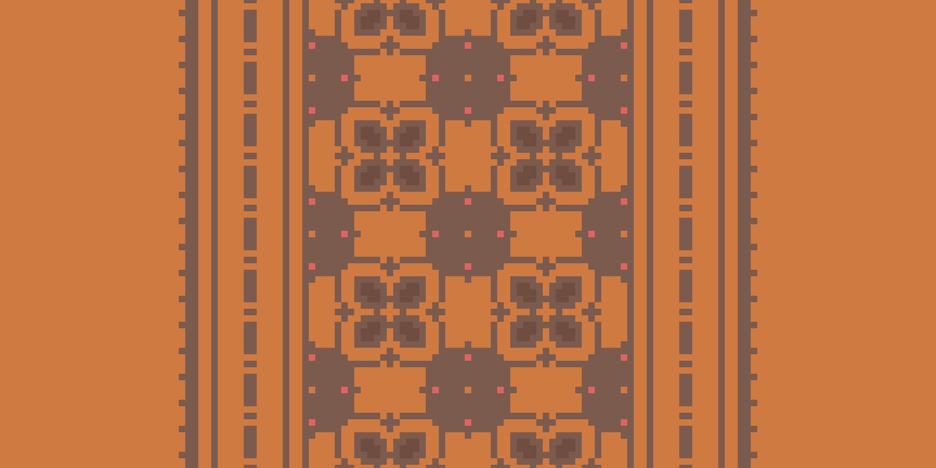 Anarkali Pattern Seamless Native American, Motif embroidery, Pixel Ikat embroidery Design for Print vyshyvanka placemat quilt sarong sarong beach kurtis Indian motifs vector